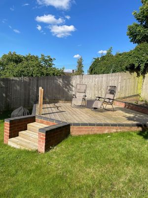 Decking at rear- click for photo gallery